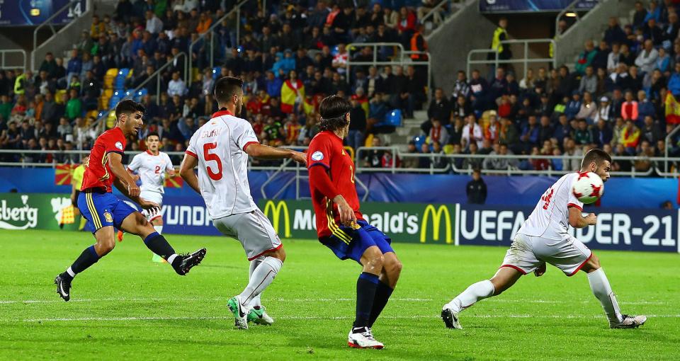 Marco Asensio grabbed his side's second with a thumping strike on 16 minutes