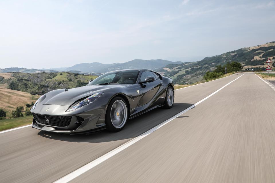  Fast car... the 211mph Ferrari 812 Superfast