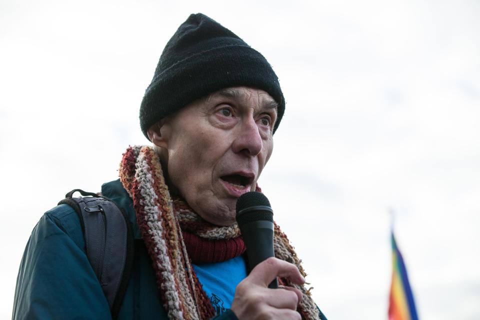 Far-left activist Tony Gard, 76, is the founder of the Movement for Justice