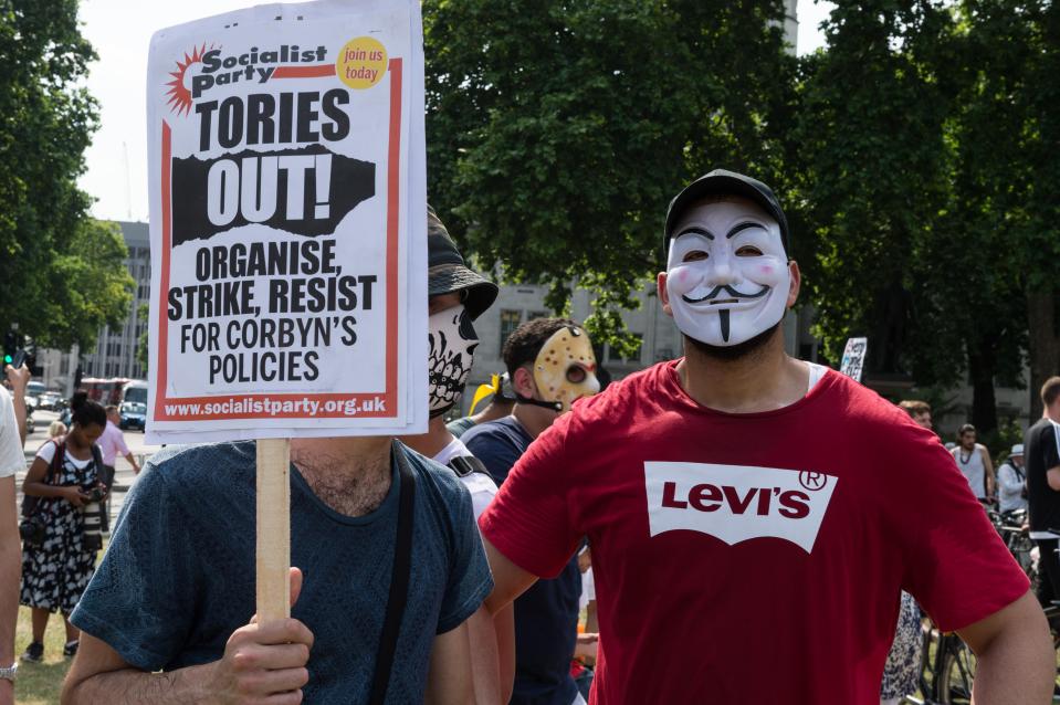  Anti-government demonstrators from Movement for Justice took to the streets of the capital