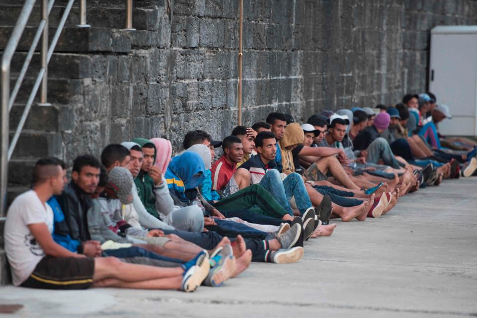 These Moroccans and sub-Saharan Africans were rescued in the waters of the Strait of Gibraltar earlier this week