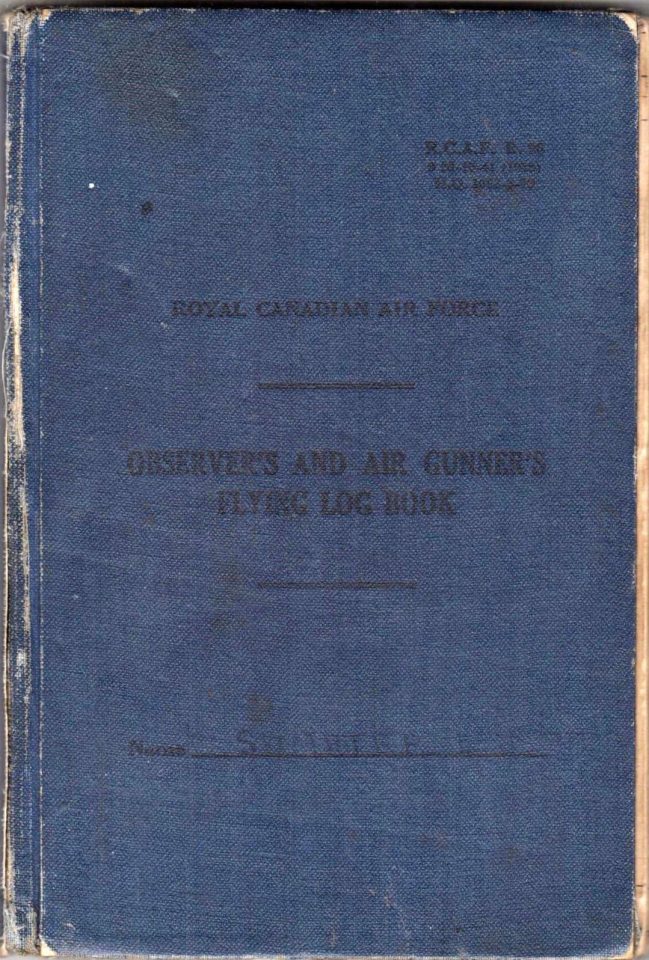 Sumpter's logbook began with his training in Canada before it recounts his heroism during World War Two