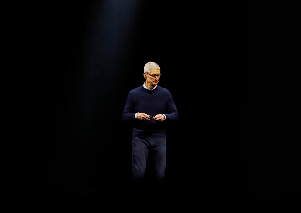  Tim Cook appeared to have taken style inspiration from the late, great Apple founder Steve Jobs