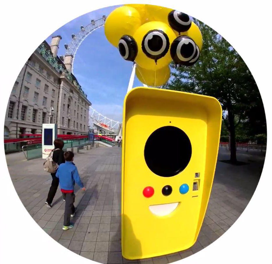 The Snapchat Snapbot as seen from my Spectacles