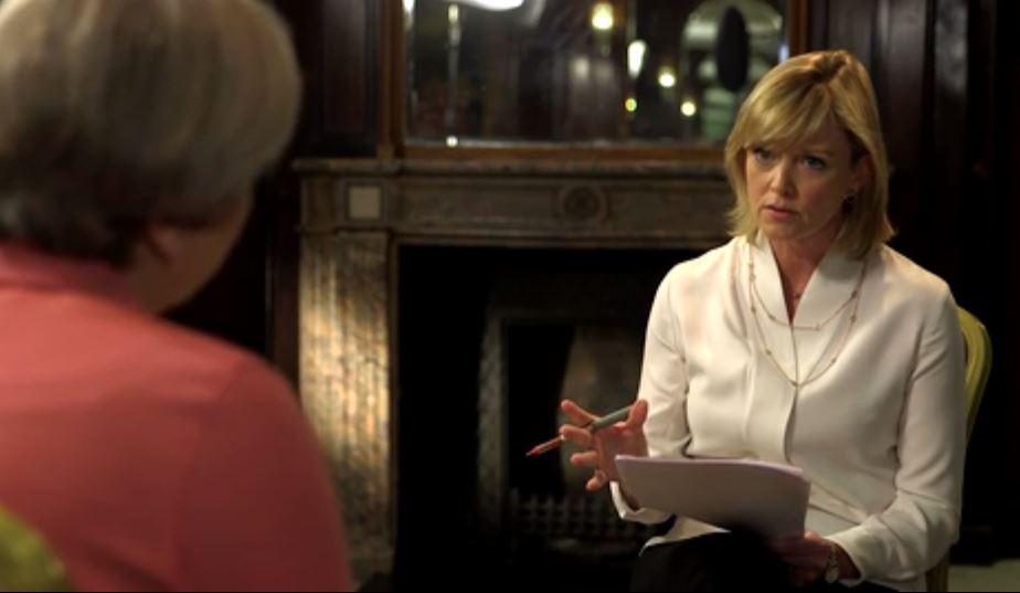 The Prime Minister is interviewed by ITV host Julie Etchingham