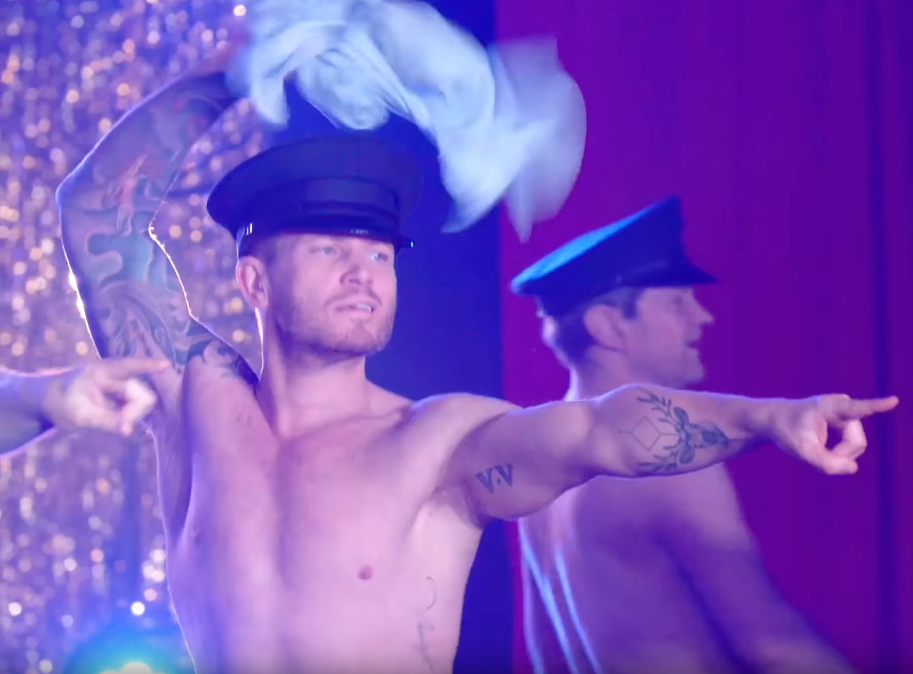  Tattooed Matthew Wolfenden gets into it in the trailer
