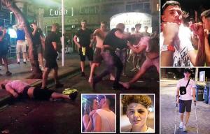 Casual sex hotspot Magaluf has become a warzone as boozy Brits are battered by cops and bouncers cracking down on drunken debauchery