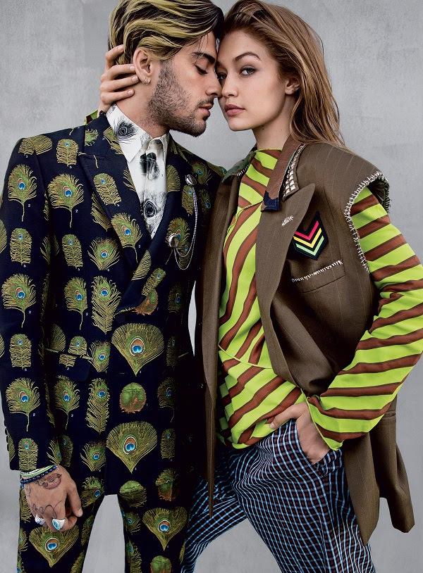 Zayn looked dapper in a suit adorned with peacock feathers 