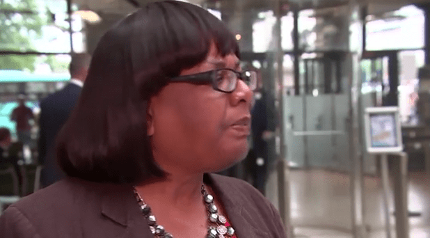  She turned to an aide off camera during the interview