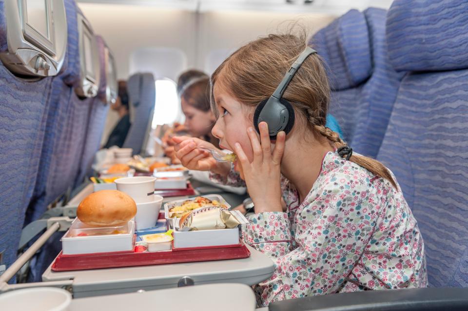 Pack lots of time consuming snacks for children to eat which will keep them occupied for as long as possible
