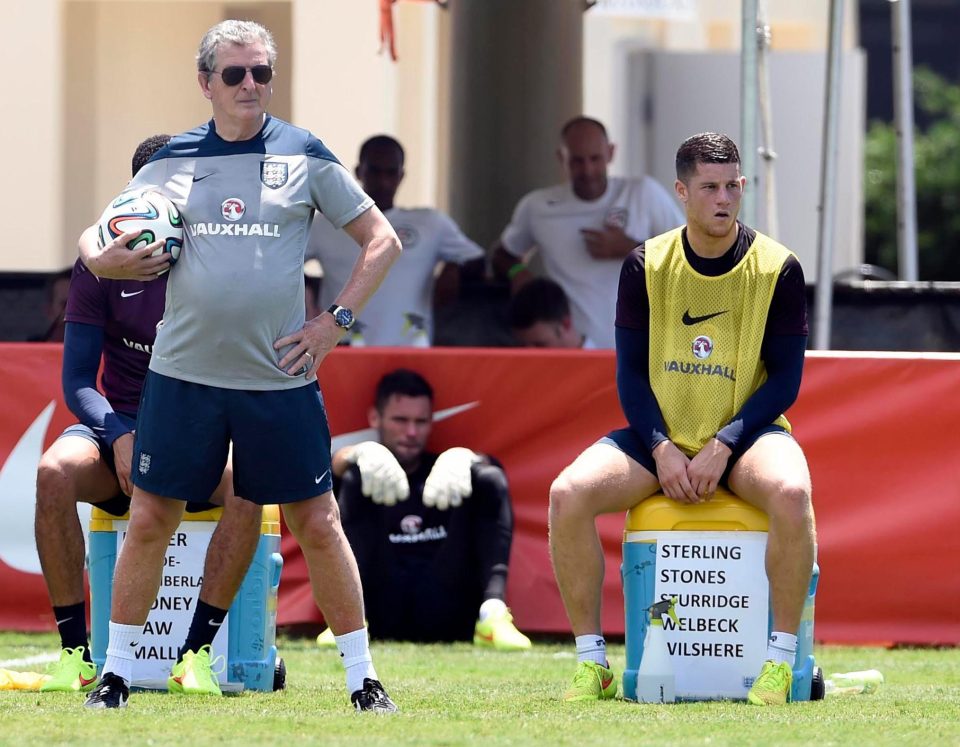 Roy Hodgson with Ross Barkley during his spell as England manager
