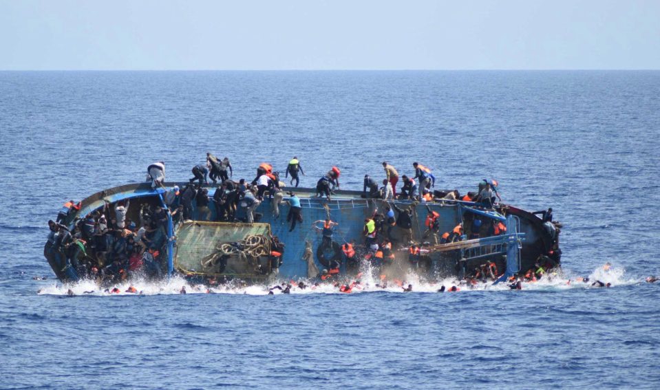  Boat carrying migrants capsizes in the Sicilian Straight