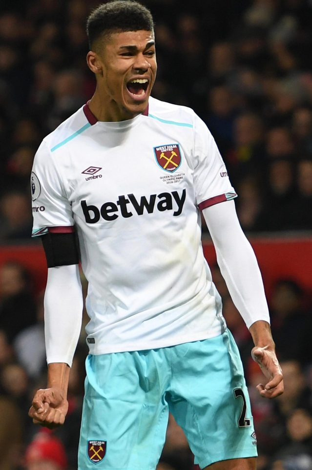 Fletcher celebrates scoring against Manchester United in the EFL Cup