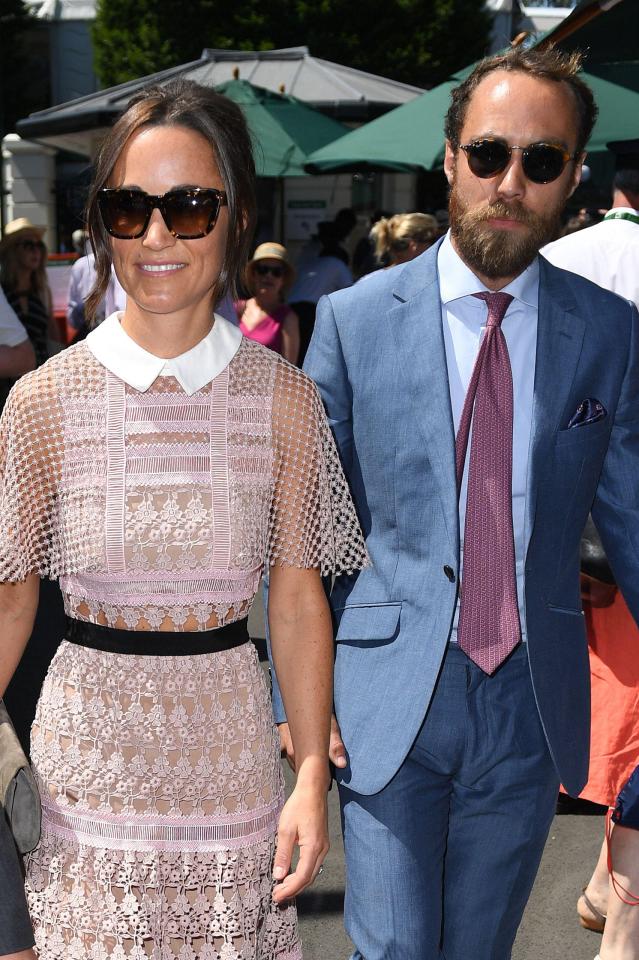 Pippa Middleton and her brother James at Wimbledon.