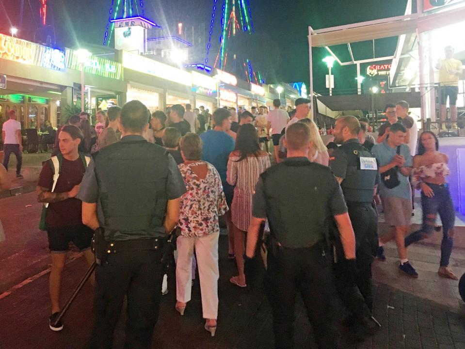 Many British tourists say they feel victimised by Spanish cops because they are from the UK 