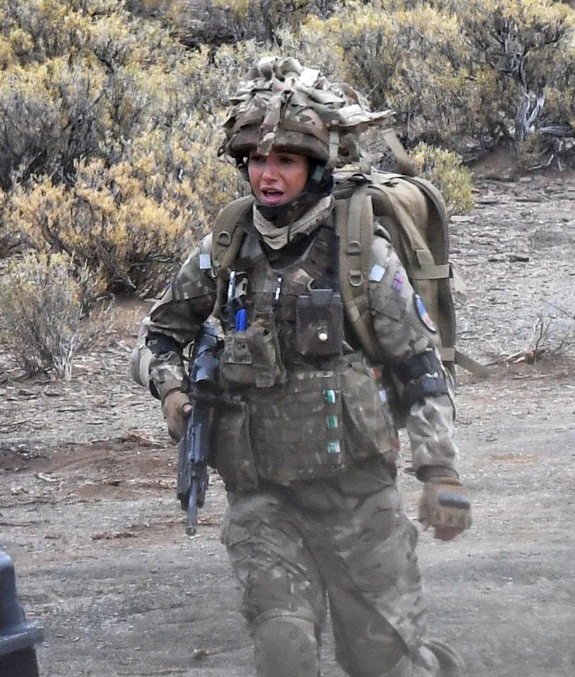  Michelle Keegan has been pictured filming the final scenes for the third series of Our Girl