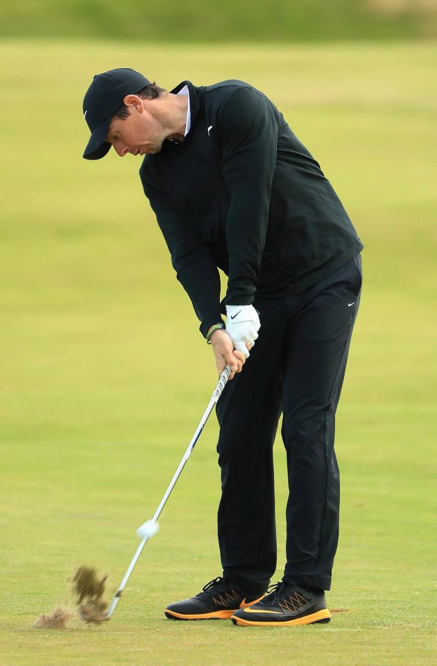  Former World No1 Rory McIlroy managed to repair some of the damage to finish with a 74