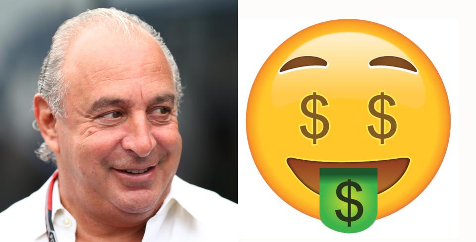 TWIN THE MONEY . . . BHS boss Philip Green