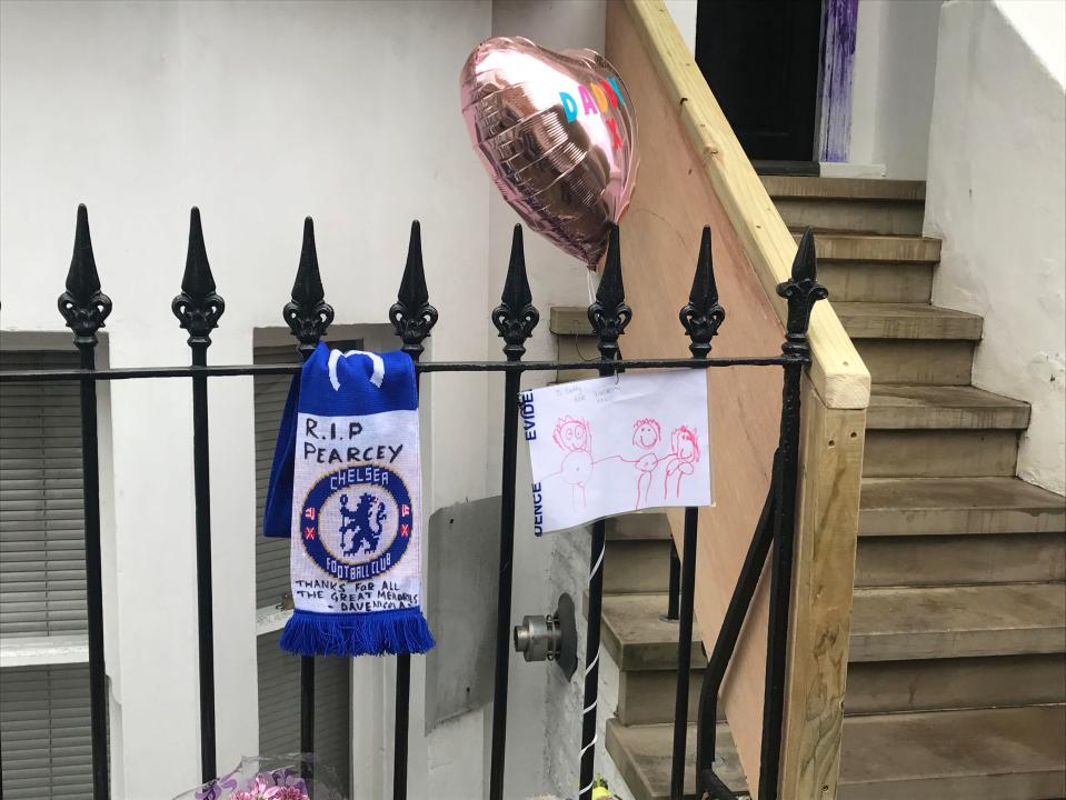  The drawing was left among other tributes to Danny