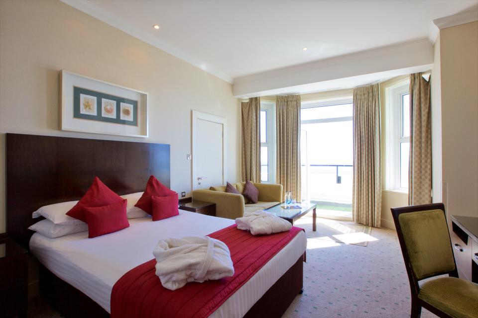 Many rooms have sea views