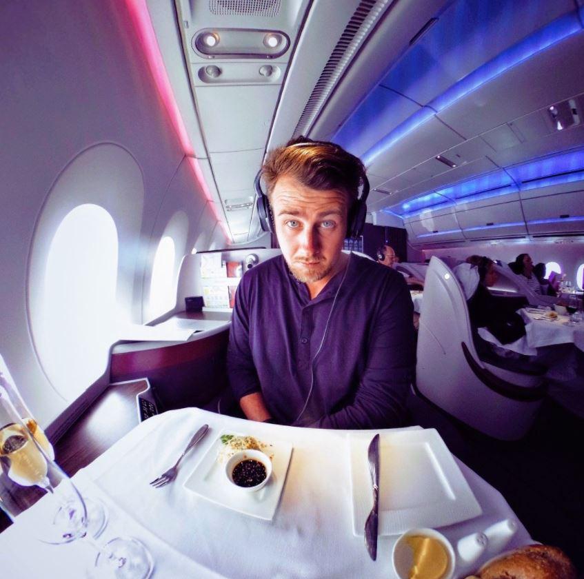 Gilbert Ott from God Save The Points has promised any passenger on his flight who recognises him to swap their Economy ticket for his Business Class seat