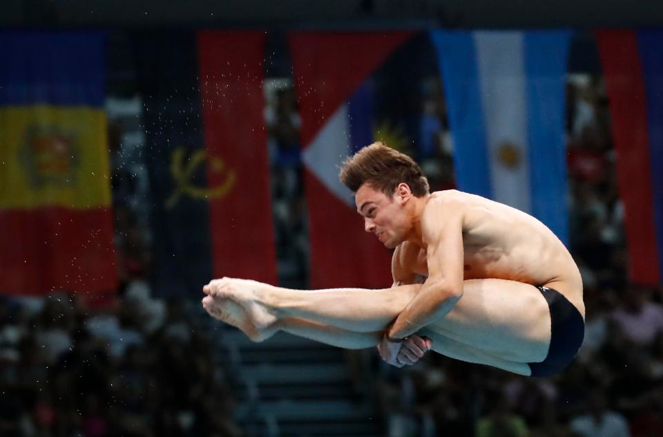  Tom Daley won gold at the World Championships in Budapest