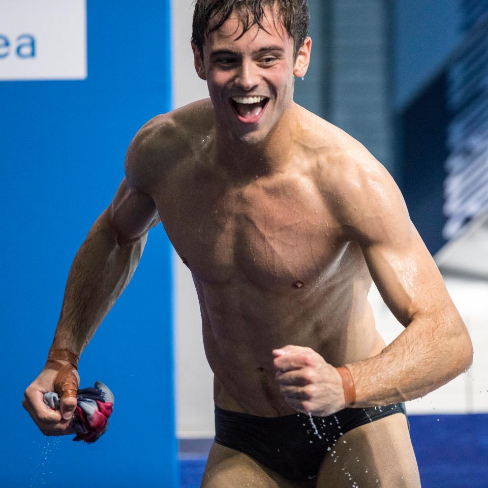  He ran in excitement to celebrate with his team