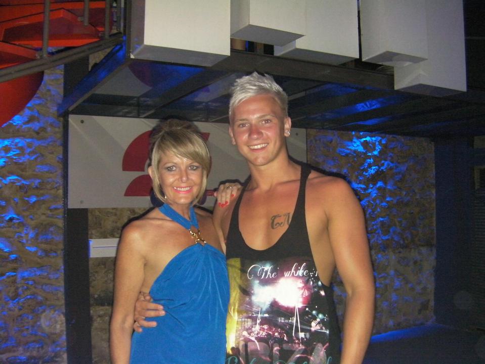  Corrie McKeague with his stepmum, Trisha