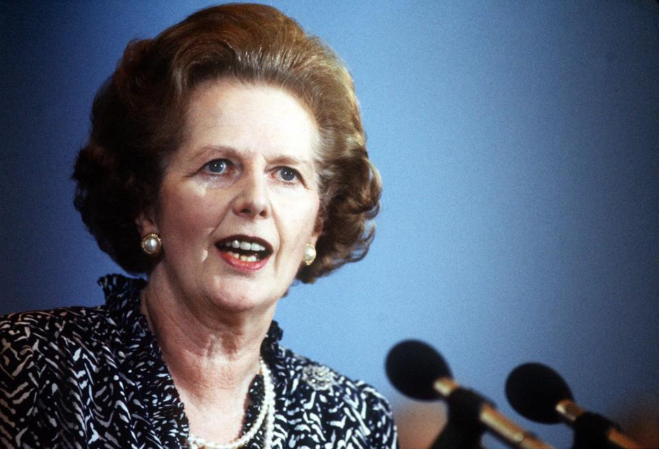  Our PM must do the job herself and, in the immortal words of Margaret Thatcher (pictured), tell Brussels: 'No. No. No.'