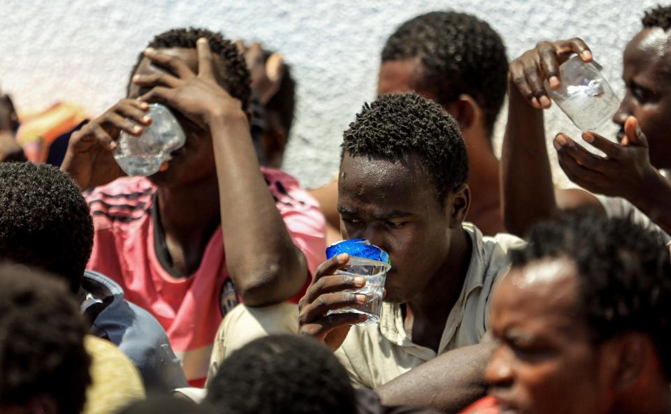 One million people are currently in Libyan camps hoping to get into Europe