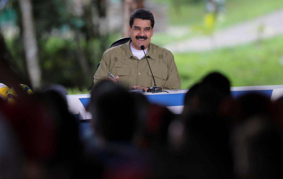  President Nicolas Maduro addresses the nation in press conference