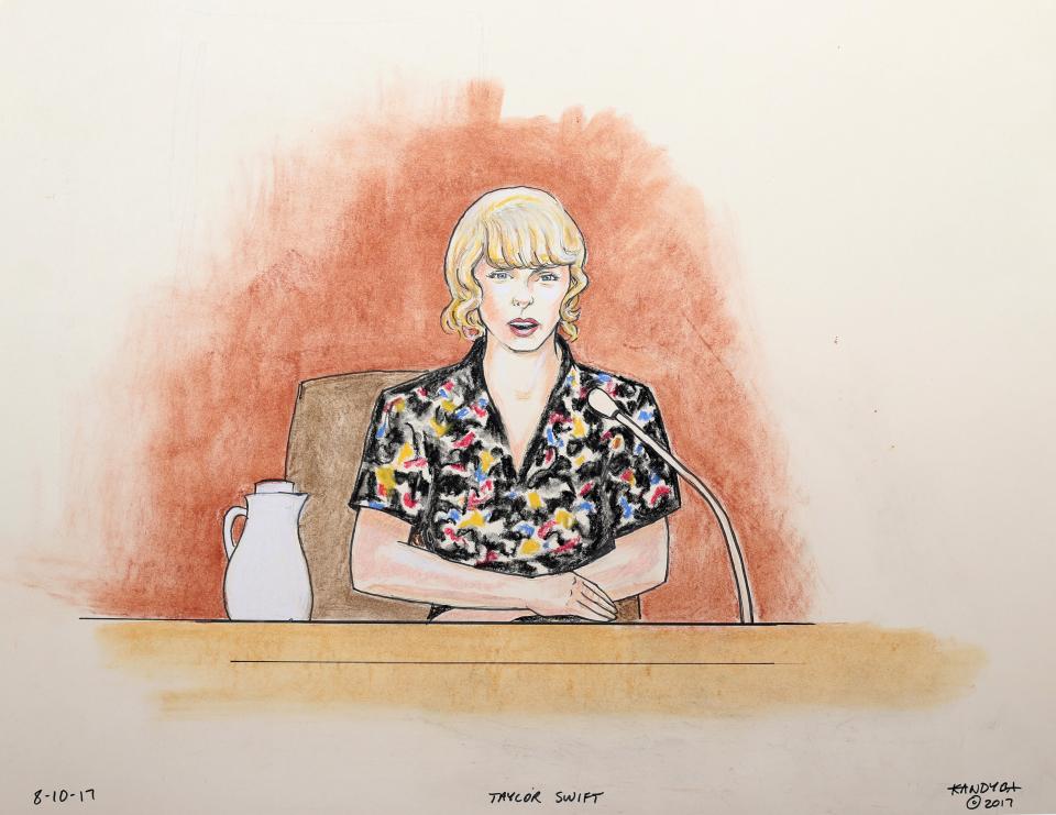 Taylor Swift gave evidence during the trial, saying she had no doubt who had groped her