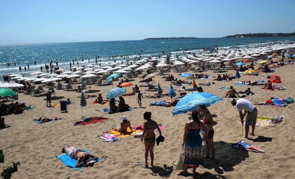 The resort has proved popular with Brits due to it's cheap booze and sunny weather