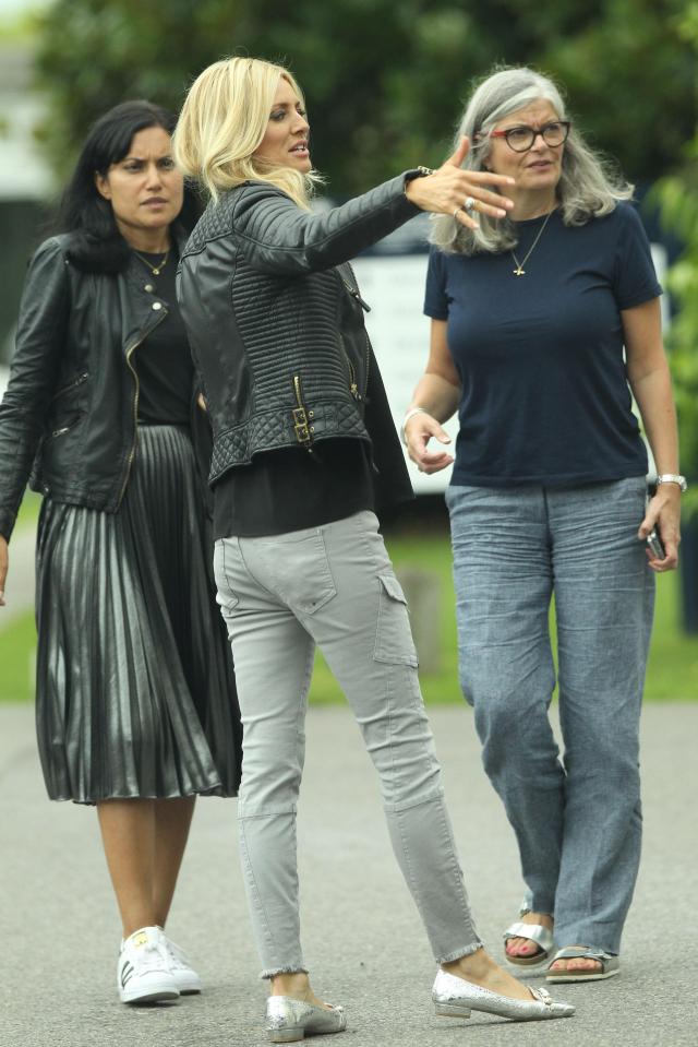  Claudia's co-host Tess Daly chats to BBC staff