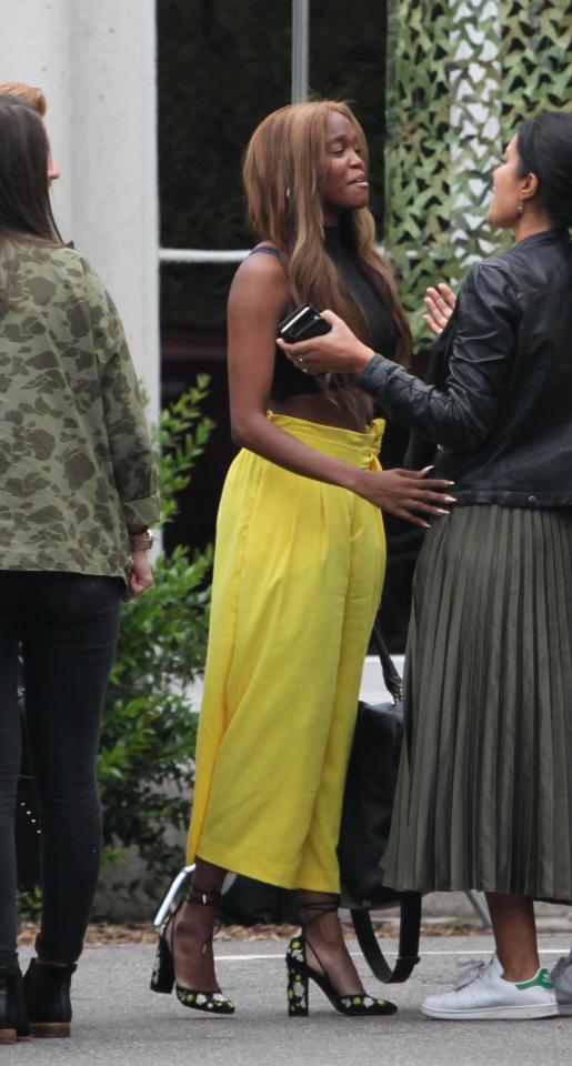  Dancer Oti Mabuse greets one of the Strictly bosses