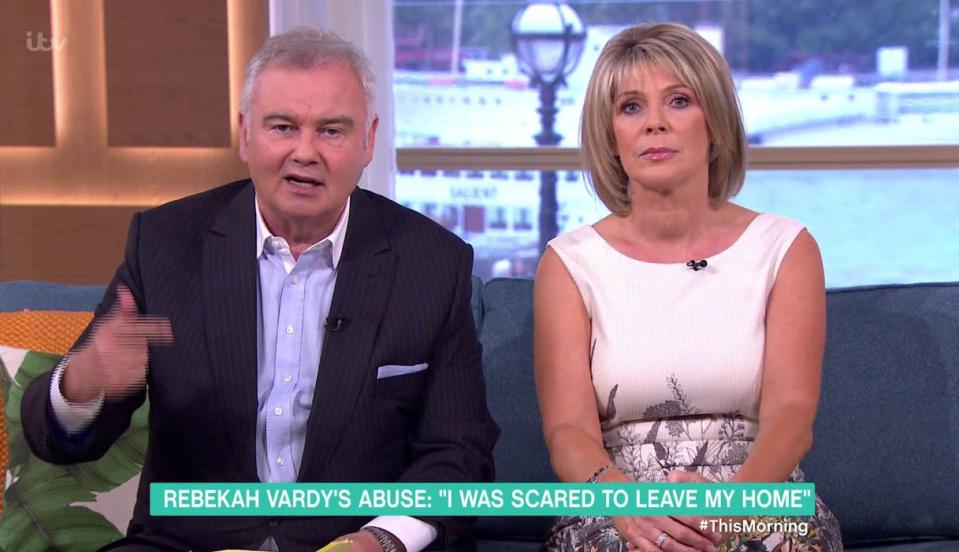  Eamonn Holmes and Ruth Langsford asked Rebekah about the type of abuse online she receives
