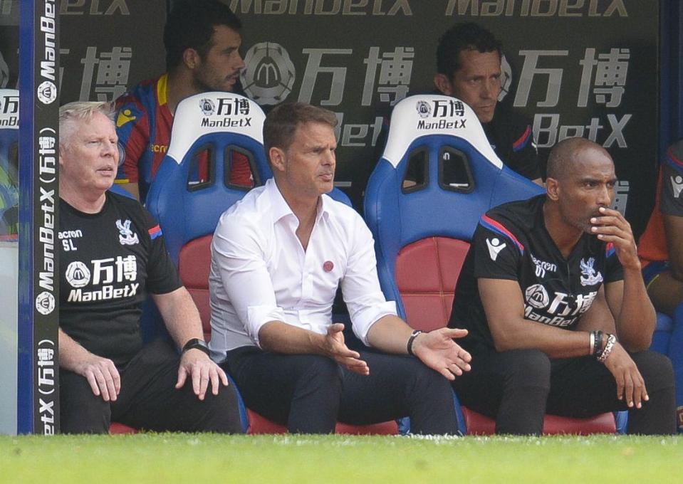 Frank de Boer is yet to score a goal as Crystal Palace bossFrank de Boer is yet to score a goal as Crystal Palace boss