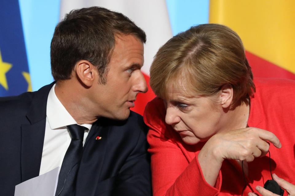  What May must do now is bypass the nitpicking of Brussels and march straight into talks with German Chancellor Angela Merkel and French President Emmanuel Macron