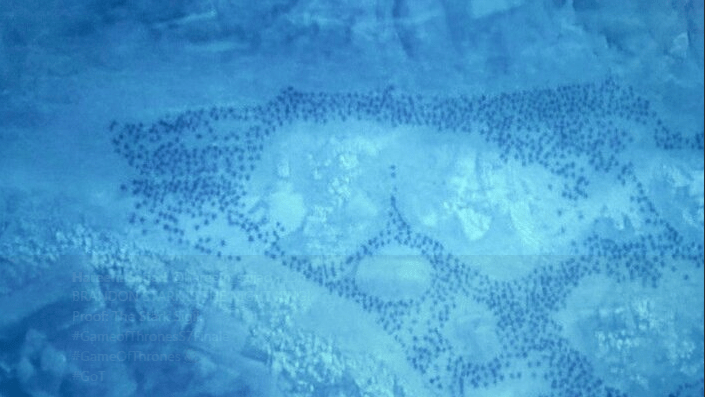  Game of Thrones fans claim the Night King's army formed the outline of a wolf - the Stark sigil - adding fuel to rumours Bran Stark is the leader of the dead army
