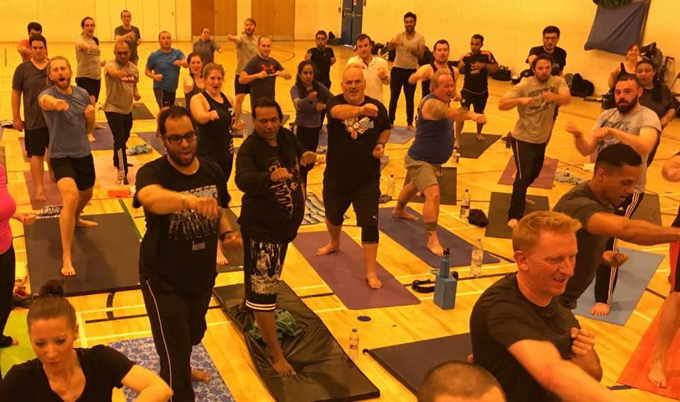  Diamond Dallas Page gets his latest class working out with his DDP Yoga