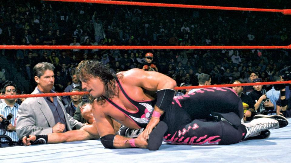  Bret Hart seconds after the Montreal Screwjob