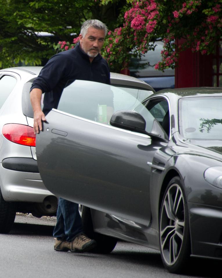  Paul getting into his much loved Aston Martin near his home in Kent