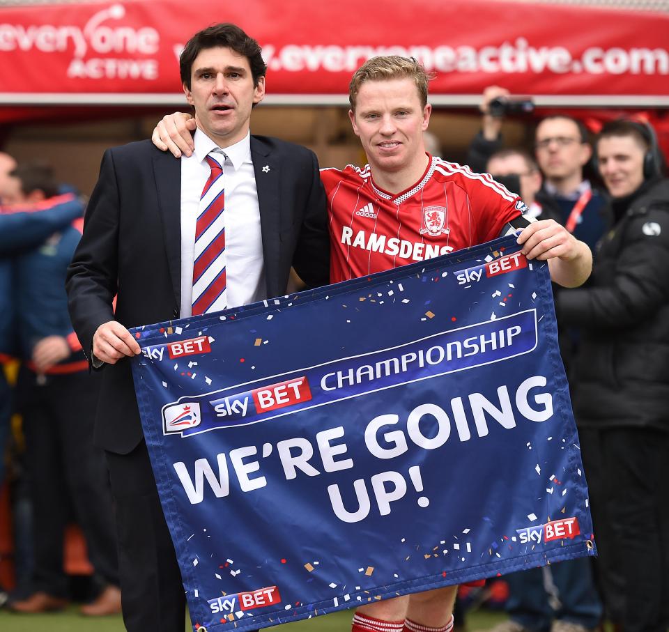 Aitor Karanka led Middlesbrough to promotion in 2016
