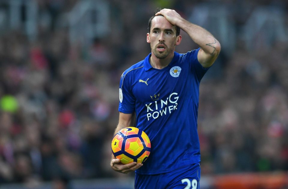 Christian Fuchs will miss Leicester's weekend clash after the freak accident