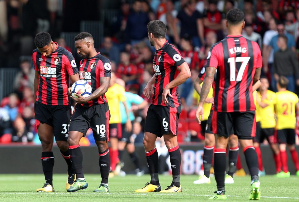 Bournemouth are also point-less in three Premier League matches