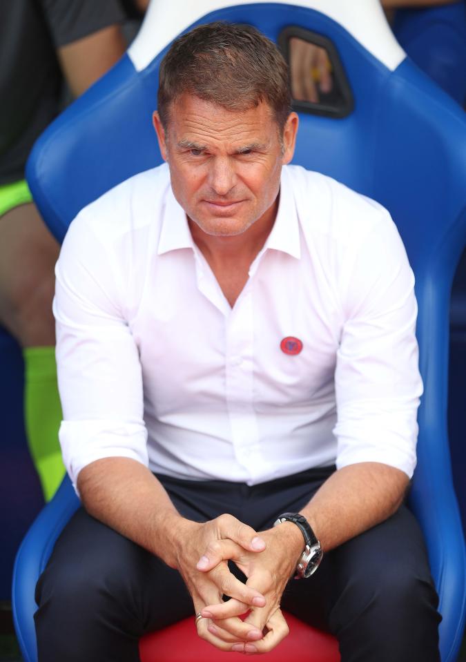 Frank de Boer is under massive pressure at Selhurst Park
