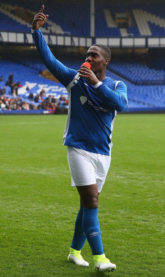 Former Blue boyband member Simon Webbe gave the fans some half-time entertainment with a song