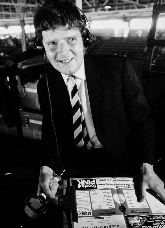  A fresh-faced John Motson started as a newspaper reporter