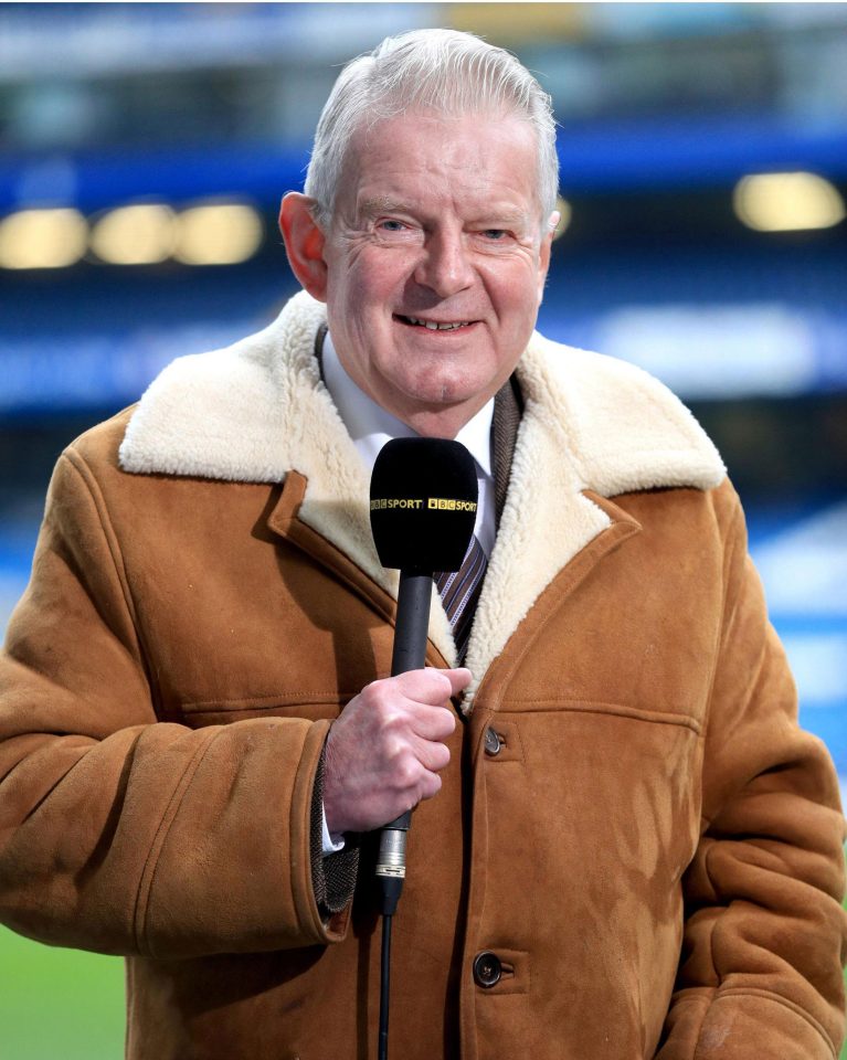  British football legend John Motson is hanging up his microphone and sheepskin