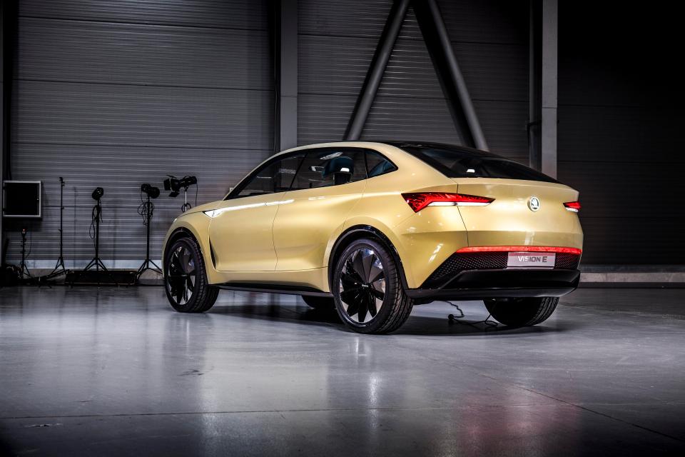  The Vision E has a sleek look to it